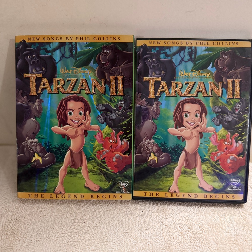 2005 Walt Disney Tarzan II DVD The Legend Begins Phil Collins Slipcover